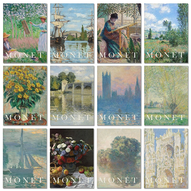 Vintage Collectible Posters - Koleksi Karya Artis Terkenal Claude Monet