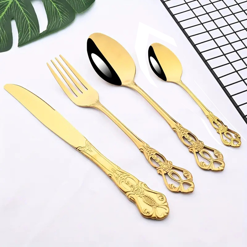 4/24pcs Set Peralatan Makan Ma - Vintage Collectible Spoons ulasan dan harga